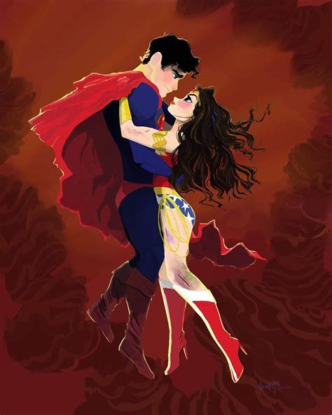 Superman Wonder Woman Superman Wonder Woman Wonder Woman Art Superman Love