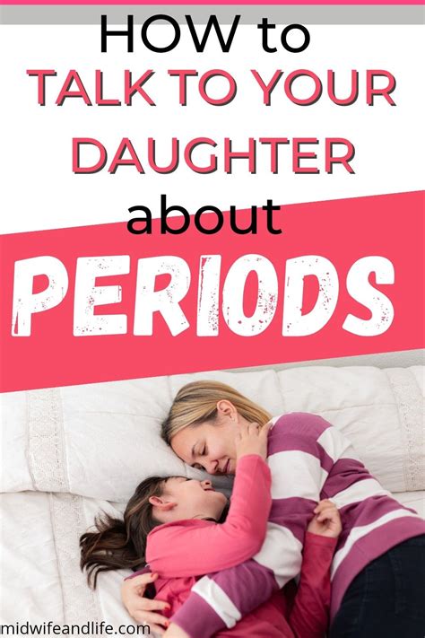 How To Talk To Your Daughter About Periods Image Is Of A Mum And Daughter Lying On The Bed