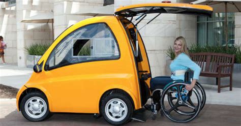 Genius Electric Car Designed For Wheelchair Users Tire Burn