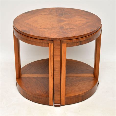 Shop dining room tables and other modern, antique and vintage tables from the world's best furniture dealers. 1920's Art Deco Vintage Walnut Nesting Coffee Table ...