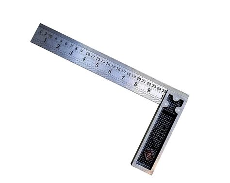 Stone 90 Degrees Stainless Steel Try Square Scale Ruler Measurement