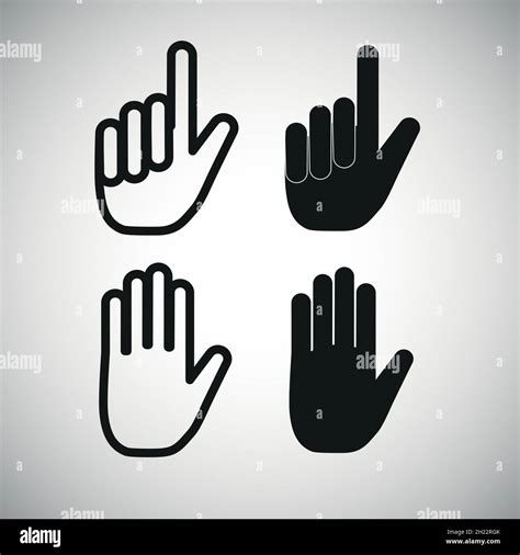 Hand Icons Vector Stock Vector Image And Art Alamy