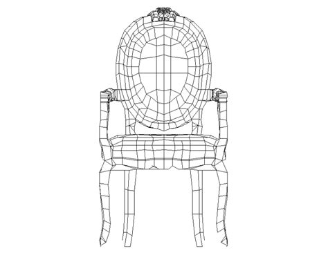 Luxury Wooden Chair Cad Elevation Layout File Cadbull