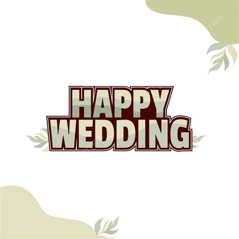 Gambar Selamat Pernikahan Ornamen Pernikahan Merayakan Telah Menikah Png Dan Vektor Dengan
