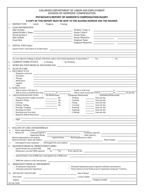 Report Workers Compensation Form Fill Out And Sign Printable Pdf