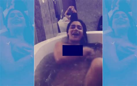 Sara Khan Goes Nude In A Bathtub Video Deleted Later