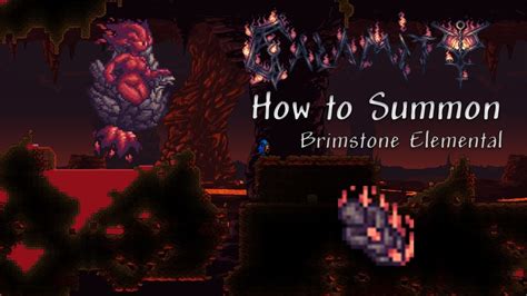 How To Summon Brimstone Elemental In Terraria Calamity Mod Youtube