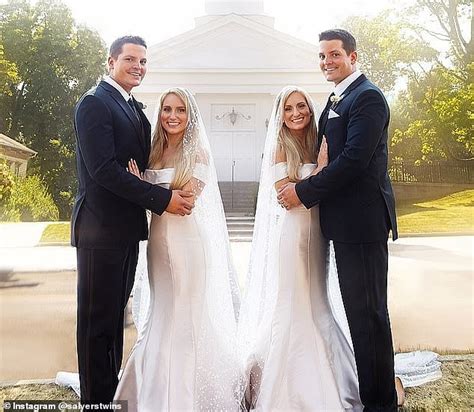 Twin Sisters Who Married Identical Brothers In A Joint Wedding Both