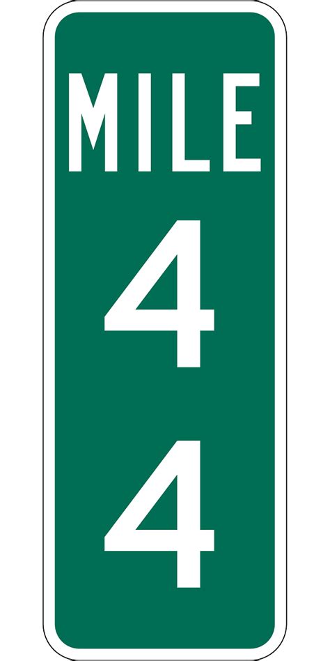 Mile Marker Highway Sign Free Vector Graphic On Pixabay