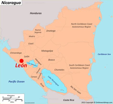 Mapa de León Nicaragua Mapas Detallados de Santiago de los Caballeros de León