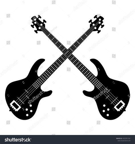 1191 Crossed Guitars Stock Vektorgrafiken Bilder Und Künstlerische