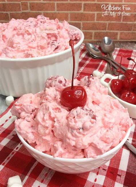 Cherry Fluff Salad Is A Yummy Side Dish Recipe For Summer Bbq S Everyone Loves This Delicious