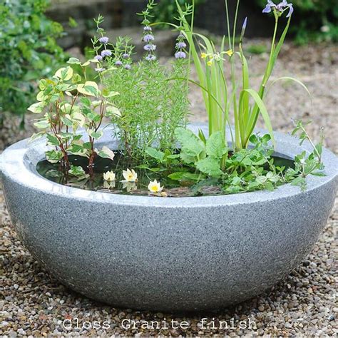 Willow fly garden pond liner (86 gallons) in a box. CONTAINER POND - 80cm wide Granite | Container water ...