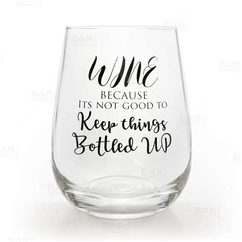 Funny Wine Glass Stemless Wine Glasses Printed Wine Etsy