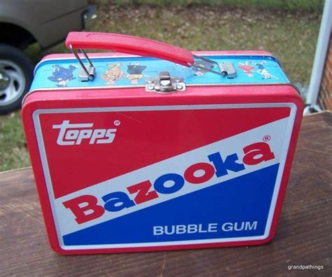 Vintage Topps Bazooka Bubble Gum Lunch Box Tin Lot 26 Bazooka
