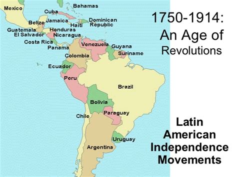 Latin American Independence Movements Timeline Timetoast Timelines