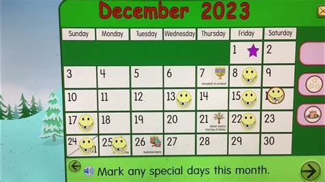 Starfall Make A Calendar December 2023 Youtube
