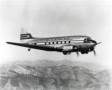 Wal Dc 3 Early 1950s Western Airlines The Only Way To Fly Flickr