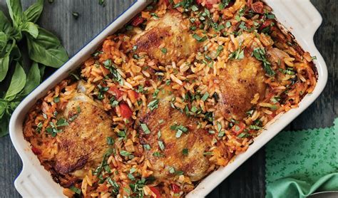 One Pan Crispy Chicken With Tomato Rice Recipe Easyfood