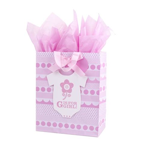 Hallmark Large T Bag With Tissue Paper For Baby Showers First