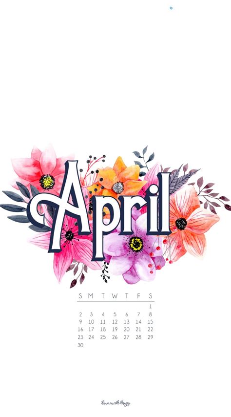 April (monat und weiblicher vorname) n. APRIL 2017 CALENDAR + TECH PRETTIES | Dawn Nicole Designs®