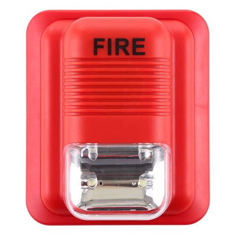 Sound-light Fire Alarm Warning Strobe Horn Alert Safety System Sensor ...
