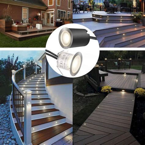 10 Pack Outdoor Recessed Led Deck Lights Kits Ip67 Waterproof With