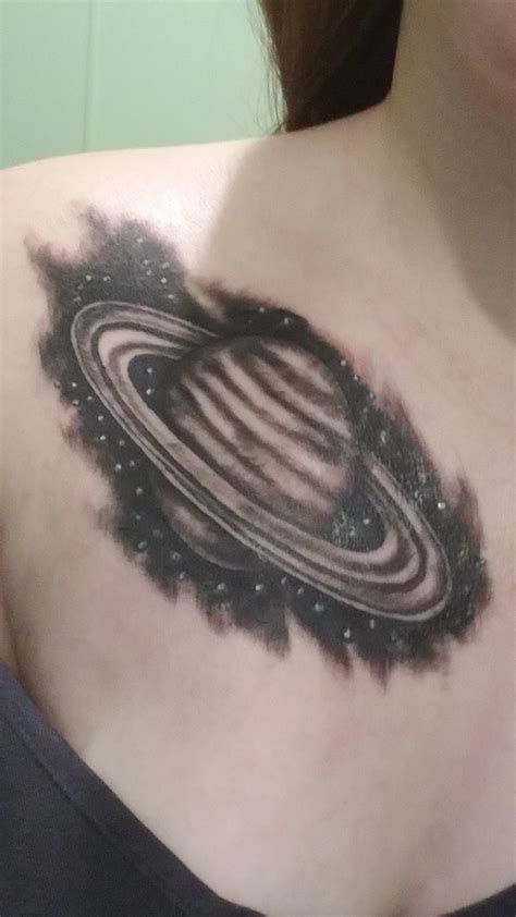 Saturn Done By Ryan Cook At Lucky Bella Tattoos In Little Rock Ar
