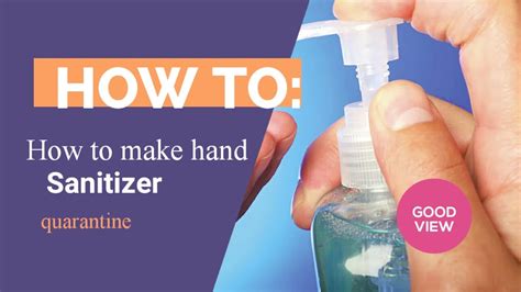 How To Make Hand Sanitizer Youtube
