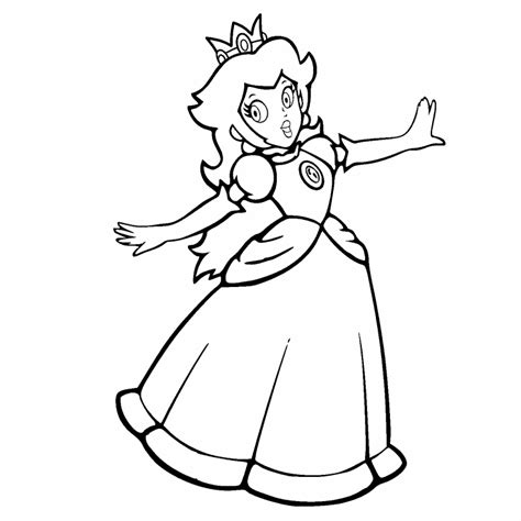 Free Coloring Page 24 Feb 2020 Princess Peach