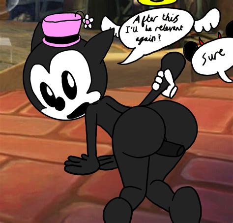 Rule 34 Bubble Butt Disney Epic Mickey Feline From Behind Grabbing Looking Back Mickey Mouse