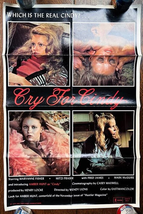 Cry For Cindy Original Sexploitation X Rated Movie Poster EBay