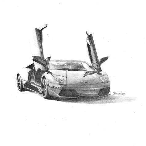 Lamborghini Murcielago Drawing
