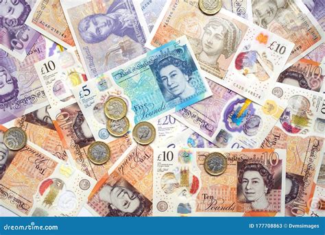 New Uk Currency Money Background Editorial Stock Photo Image Of Pound