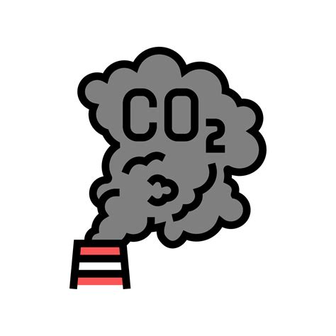 Carbon Dioxide Co2 Color Icon Vector Illustration 10221863 Vector Art