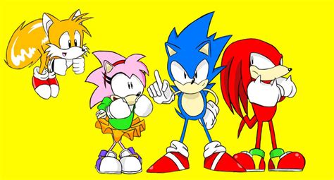 Sonic Tails Knuckles Amy And Cream