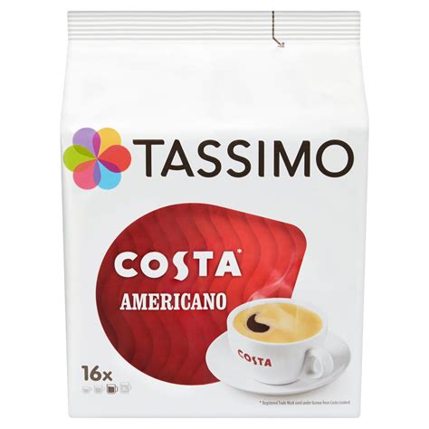 How much drink you get in the cup can sometimes be a bit disappointing, especially if you want to use a larger one. Tassimo Costa Americano Coffee Pods 16 Servings | Coffee ...
