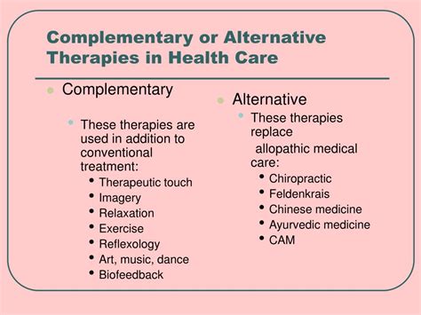Ppt Nursing Management Of Clients Utilizing Alternative Therapies