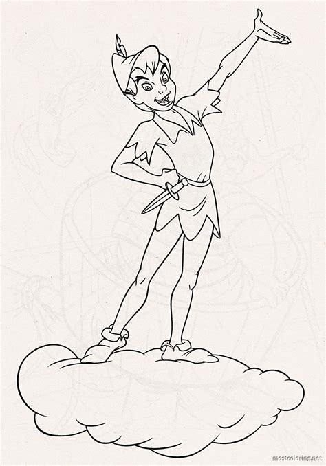 Printable Peter Pan Coloring Pages Coloring Home