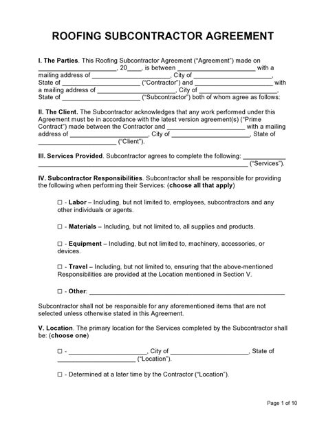 29 Professional Roofing Contract Templates Free Templatelab