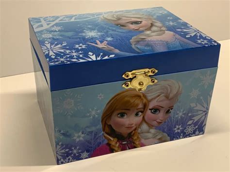Disney Frozen Anna Elsa Music Box That Sings Let It Go Antique Price Guide Details Page