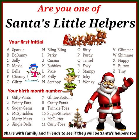 Santas Little Helpers Which One Are You
