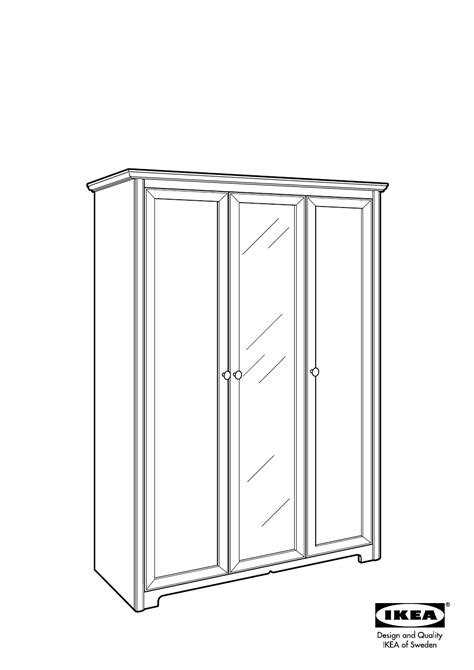 Aspvik roll front cabinet 18x35. IKEA ASPELUND WARDROBE W/ 3 DOORS Assembly Instruction ...
