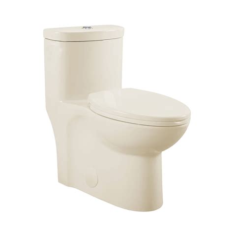 Sublime One Piece Elongated Dual Flush Toilet In Bisque 1116 Gpf
