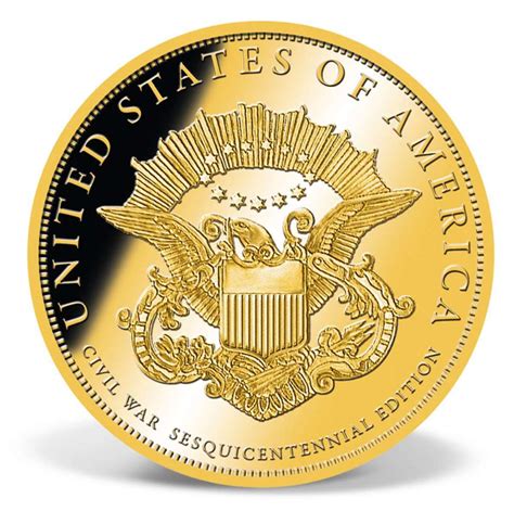 Abraham Lincoln Commemorative Gold Coin Gold Layered Gold