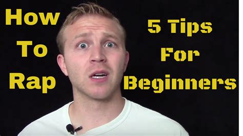How To Rap 5 Rapping Tips For Beginners Youtube