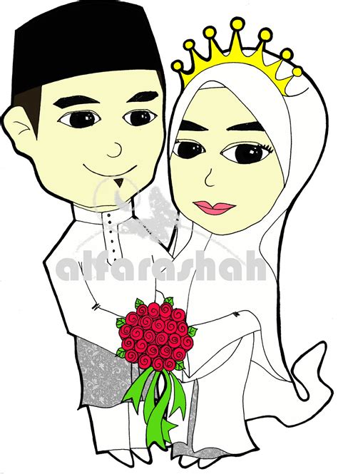 Gambar Kartun Pernikahan Adat Jawa