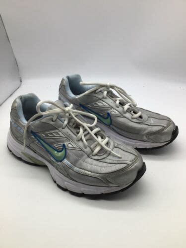 Nike Womens Initiator Running Shoes Silver Blue 394053 001 Size 55