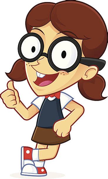 Clip Art Of A Cute Girl Nerd Illustrations Royalty Free Vector Graphics And Clip Art Istock