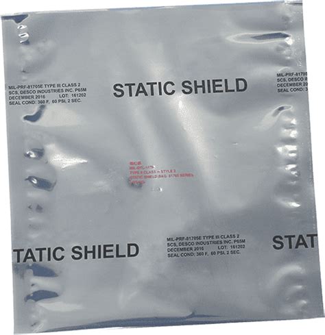 Static Shielding Bags 81705e Type 3 Class 2 Scs Bags